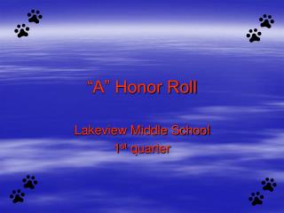 “A” Honor Roll