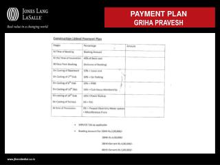 PAYMENT PLAN GRIHA PRAVESH