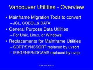 Vancouver Utilities - Overview