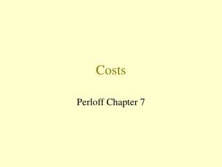 Costs