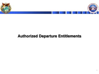 Authorized Departure Entitlements