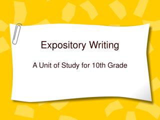 Expository Writing