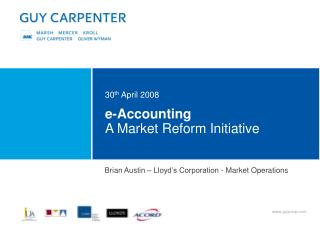 e-Accounting A Market Reform Initiative