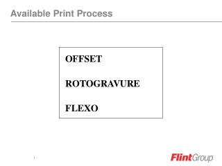 Available Print Process