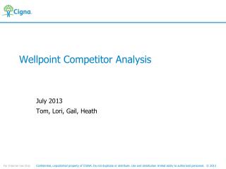 Wellpoint Competitor Analysis