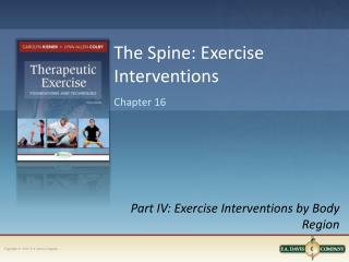 The Spine: Exercise Interventions