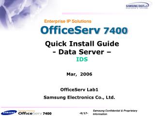 OfficeServ 7400