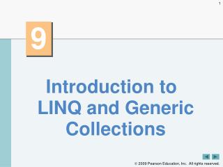 Introduction to LINQ and Generic Collections