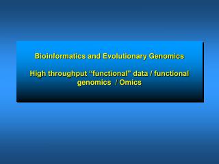 High-throuhput data on gene function