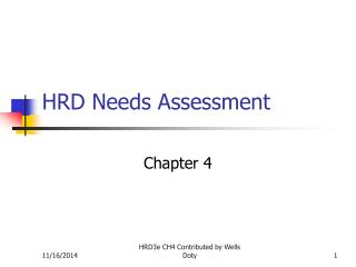HRD Needs Assessment
