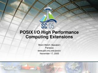 POSIX I/O High Performance Computing Extensions