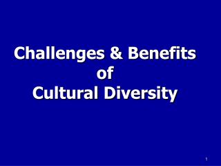 Challenges &amp; Benefits of Cultural Diversity