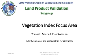 Vegetation Index Focus Area