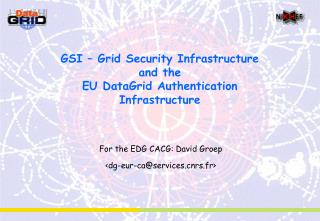 GSI – Grid Security Infrastructure and the EU DataGrid Authentication Infrastructure