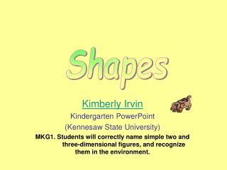 Kimberly Irvin Kindergarten PowerPoint (Kennesaw State University)