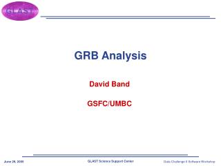 GRB Analysis