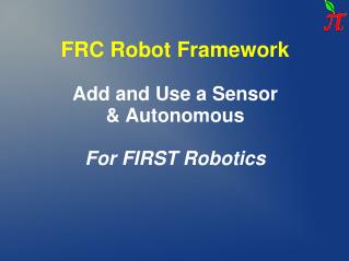 FRC Robot Framework