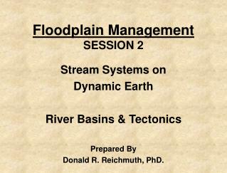 Floodplain Management SESSION 2