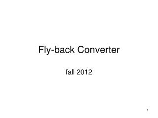 Fly-back Converter