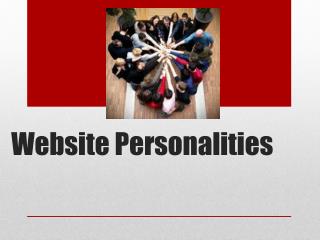 Website Personalities