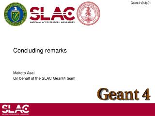 Concluding remarks