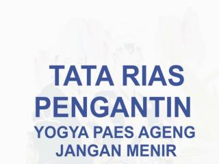 URUT-URUTAN TEKNIK MEMBUAT SANGGUL BOKOR MENGKUREP YOGYA PAES AGENG JANGAN MENIR :