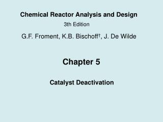 Chemical Reactor Analysis and Design
