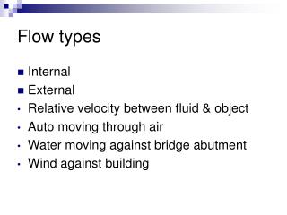 Flow types