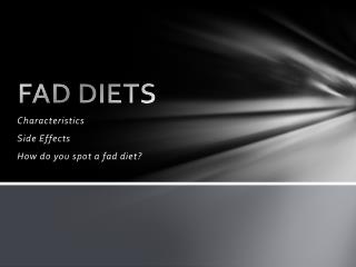 FAD DIETS