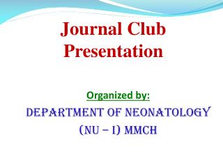 Journal Club Presentation