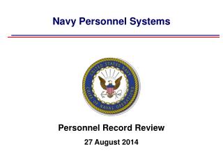 Navy Personnel Systems