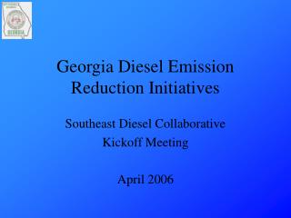 Georgia Diesel Emission Reduction Initiatives