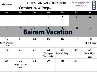 October 2014 Prep..