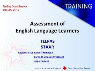 Assessment of English Language Learners