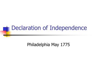 Declaration of Independence