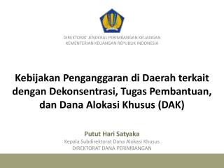 DIREKTORAT JENDERAL PERIMBANGAN KEUANGAN KEMENTERIAN KEUANGAN REPUBLIK INDONESIA