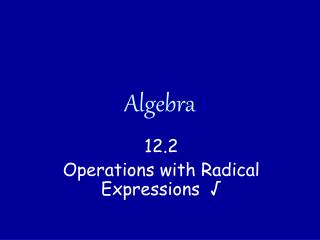 Algebra