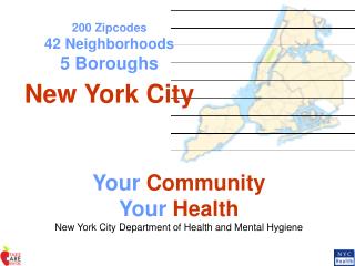 200 Zipcodes 42 Neighborhoods 5 Boroughs New York City