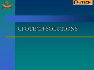 CFOTECH SOLUTIONS