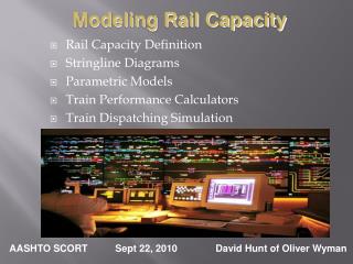 Rail Capacity Definition Stringline Diagrams Parametric Models Train Performance Calculators