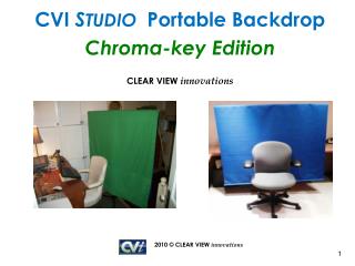 CVI S TUDIO Portable Backdrop Chroma-key Edition CLEAR VIEW innovations