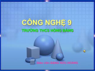 CÔNG NGHỆ 9