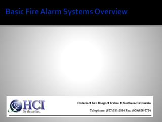 Basic Fire Alarm Systems Overview