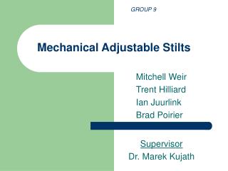 Mechanical Adjustable Stilts