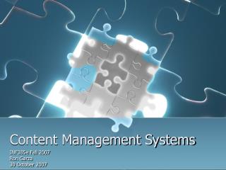 Content Management Systems