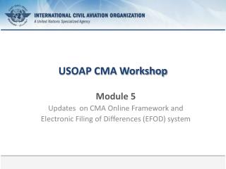 USOAP CMA Workshop