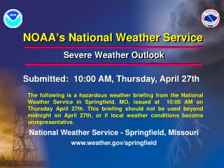 NOAA’s National Weather Service