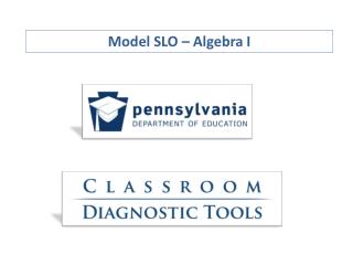 Model SLO – Algebra I