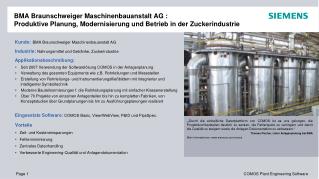 Kunde : BMA Braunschweiger Maschinenbauanstalt AG