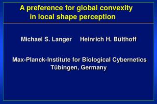 A preference for global convexity in local shape perception